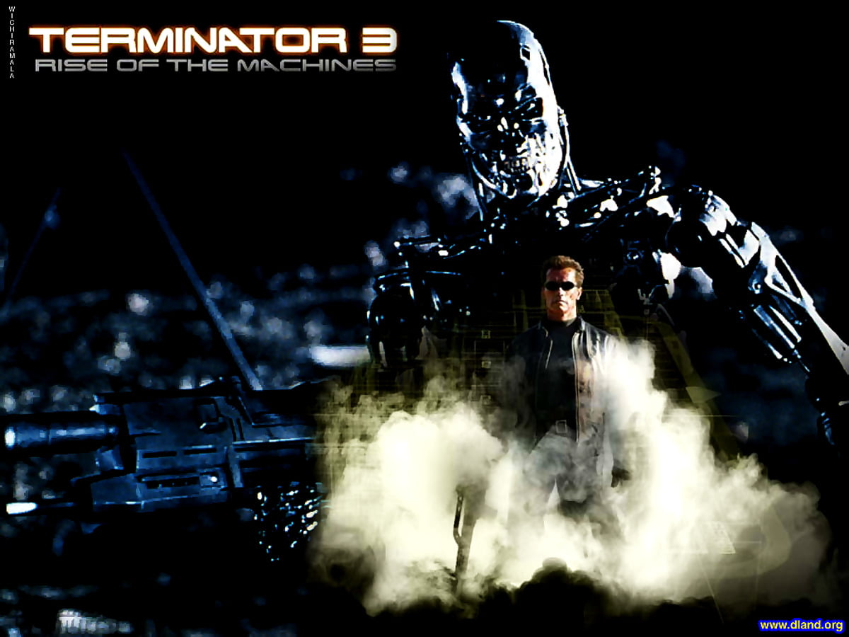 Films, Film d'action, arme, Super-vilain, super héros (scène du film "Terminator") — photo pour fond d'écran