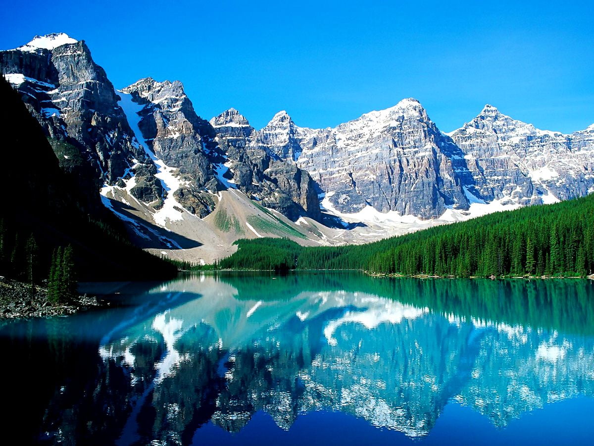 Snow covered mountain (Banff National Park, Alberta, Canada) — wallpapers