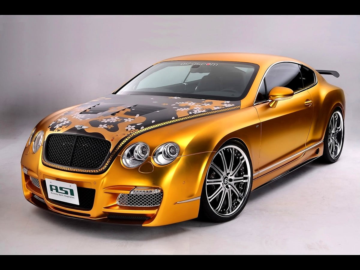 Bentley jaune et noire — photo pour fond d'écran