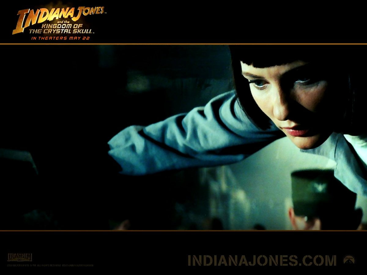 Movies, poster, action film, darkness, cartoons (scene from film "Indiana Jones") - wallpaper