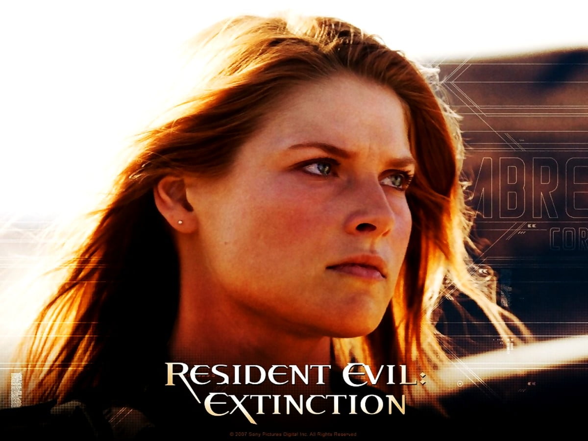 Free background HD — Ali Larter (scene from film "Resident Evil")