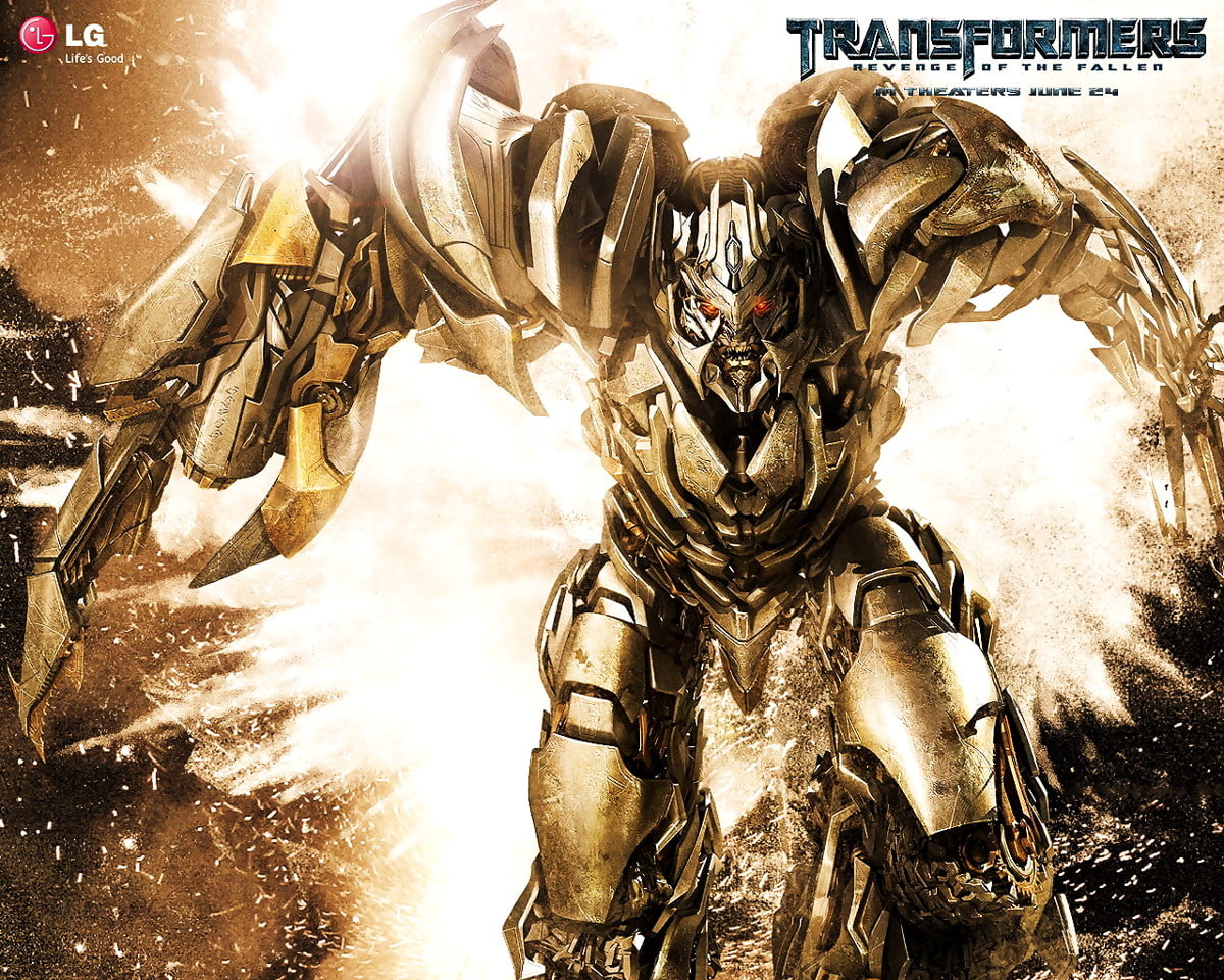 Fond d'écran - hommes à dos de cheval (scène du film "Transformers")