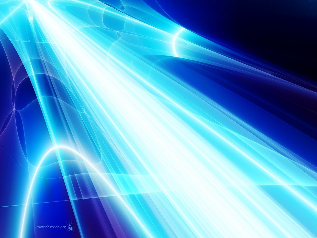 Abstract, graphic art, abstract lights, radiance, blue / free background (1600x1200)