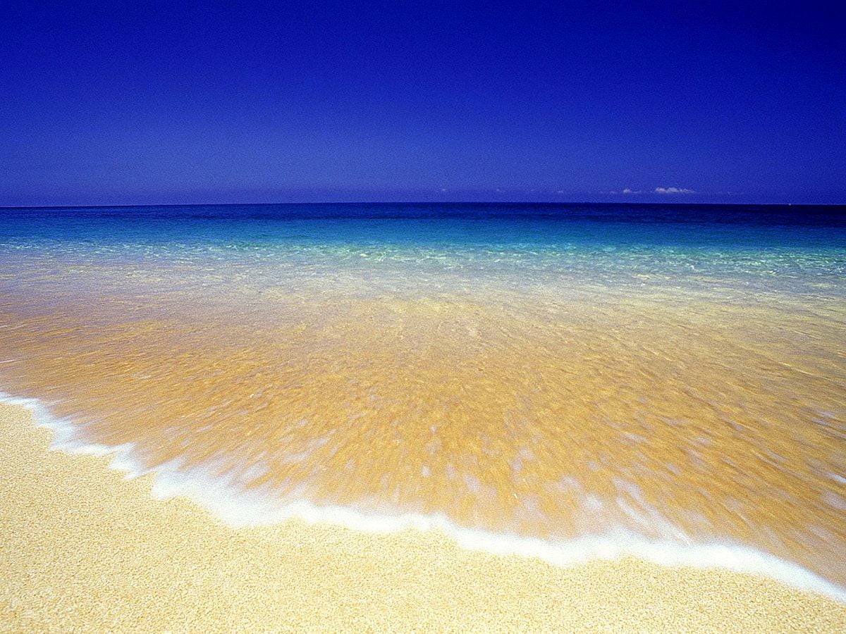 Plage de sable à côté de l'océan