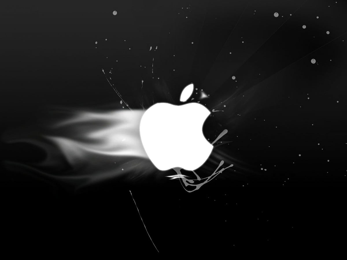 Apple Logo, White, Black wallpaper | FREE Download pics