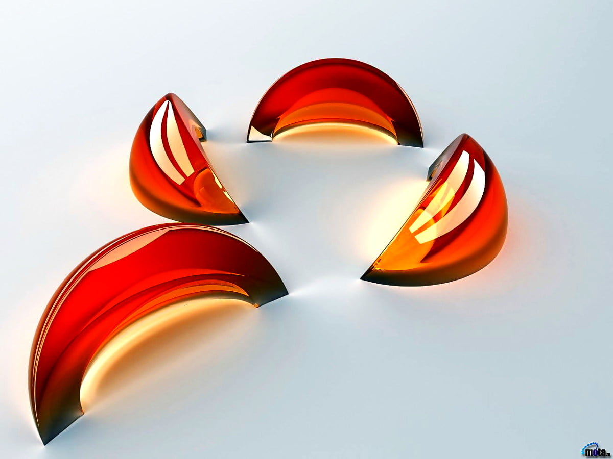3D, verre 3D, Art 3D, orange, conception - HD image d'arrière-plan (1280x960)