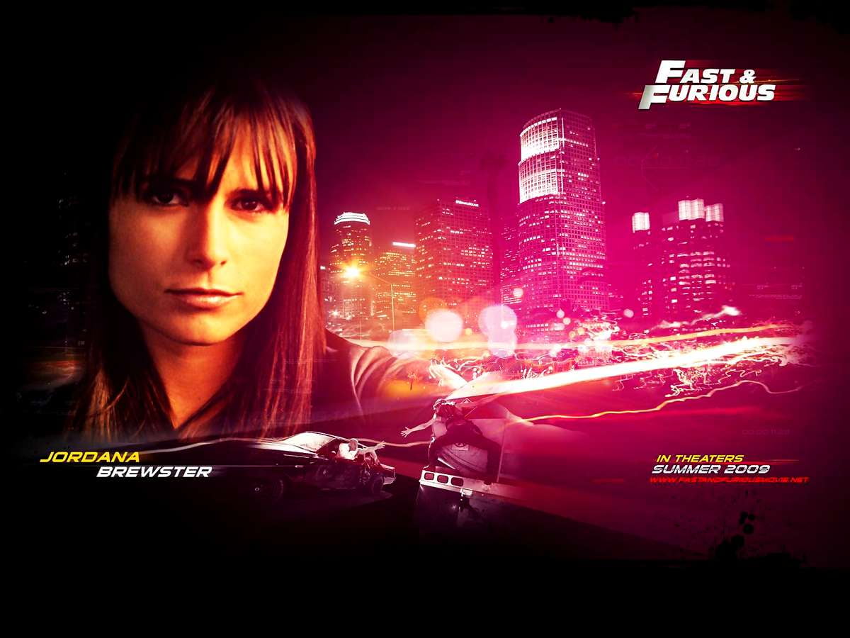 Movies, skyscrapers, girls, billboard, CG artwork (scene from film "Fast & Furious") : free wallpaper 1600x1200