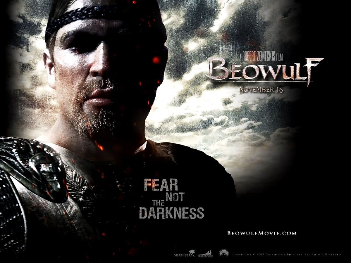 Films, affiche, Film d'action, Hommes, couverture de l'album (scène du film "La Légende de Beowulf") - gratuit fond d'écran