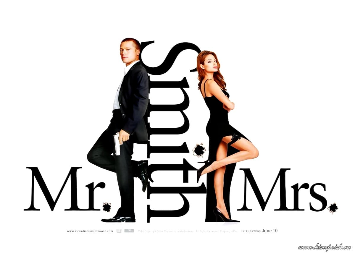 HD wallpaper / fashion, logo, cartoons, poster, girls (scene from film "Mr. and Mrs. Smith")