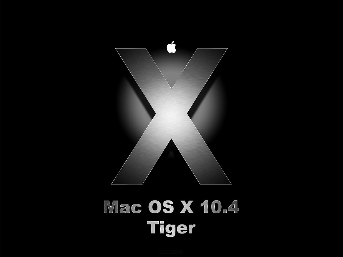 Mac OS X Leopard, noirs, conception, logo, lumière / gratuit HD fonds d'écran 1600x1200