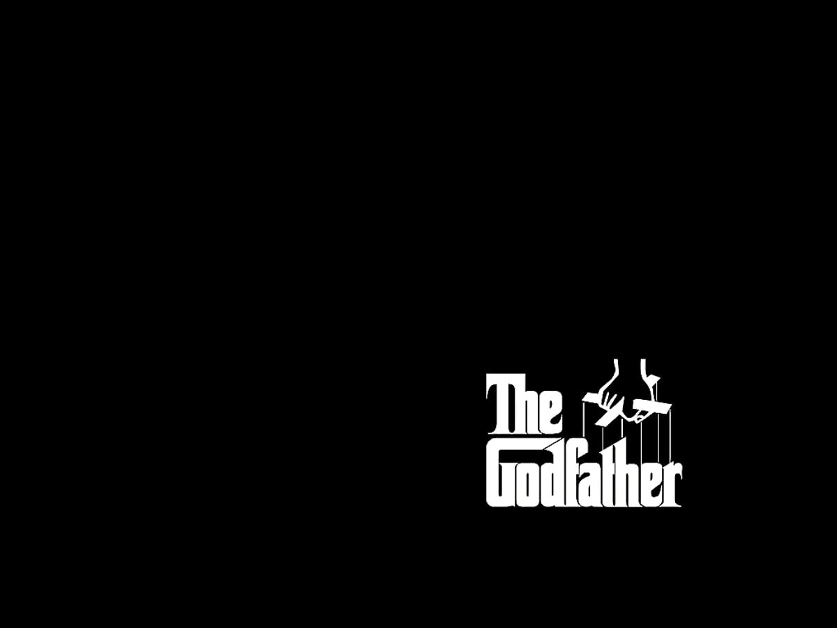 godfather hand logo wallpaper in white