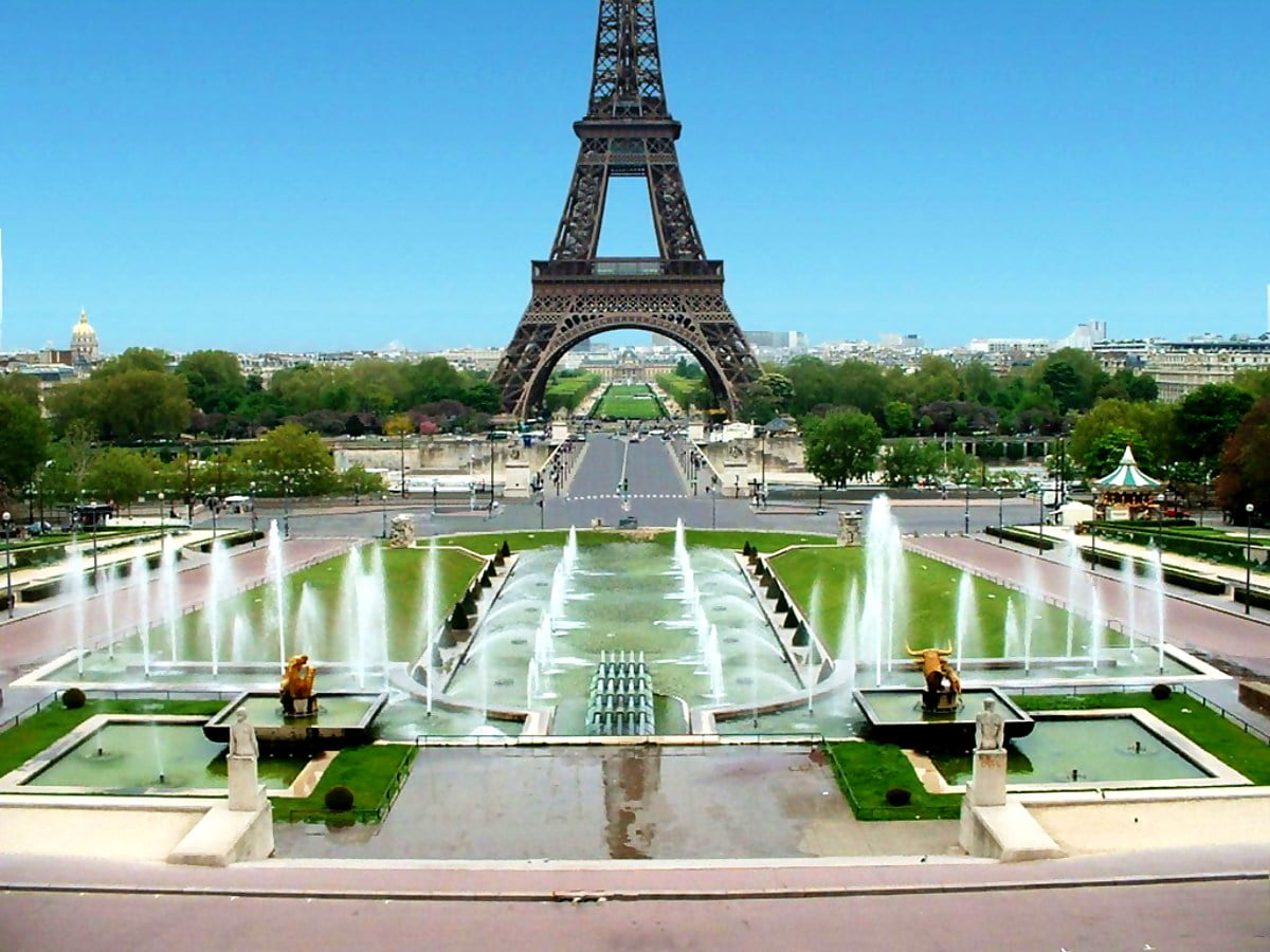 Image de fond France, Jardins Du Trocadéro, Trocadéro | Télécharger ...