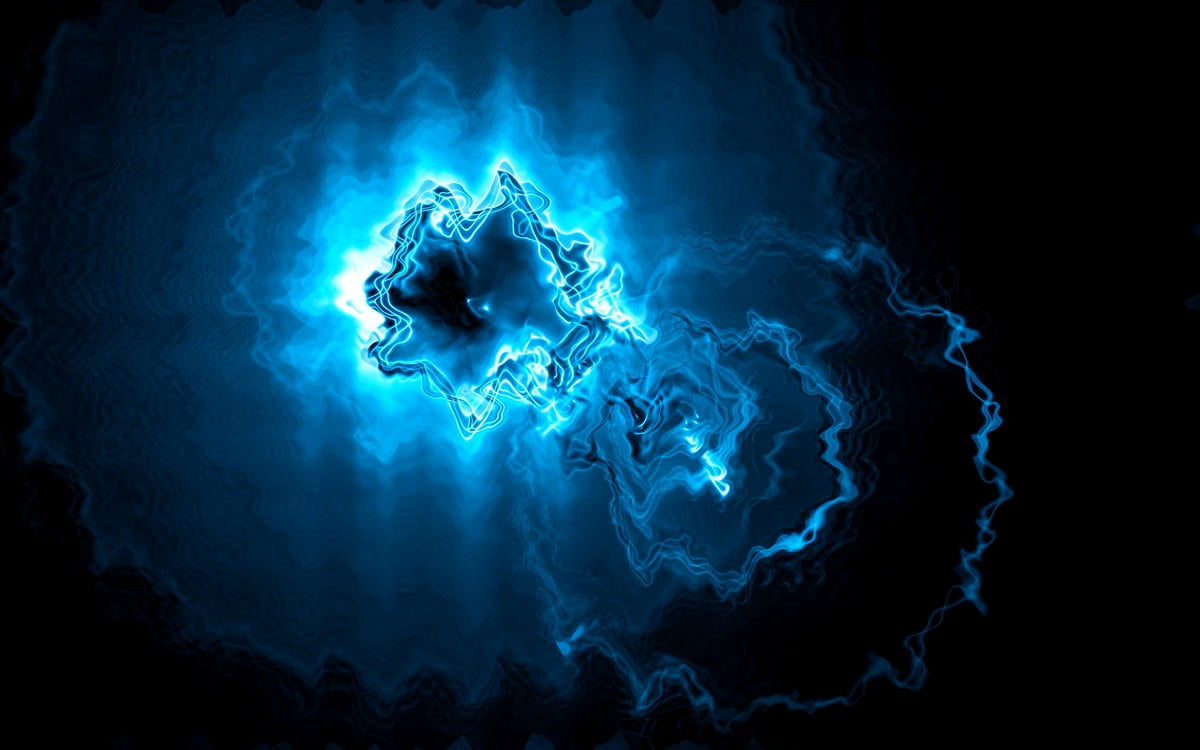 Digital art, blue, light, electric blue, fractal - HD screen wallpaper (1600x1000)
