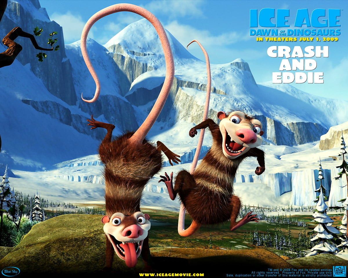 Stuffed animal (scene from computer-animated film "Ice Age") / wallpaper 1280x1024