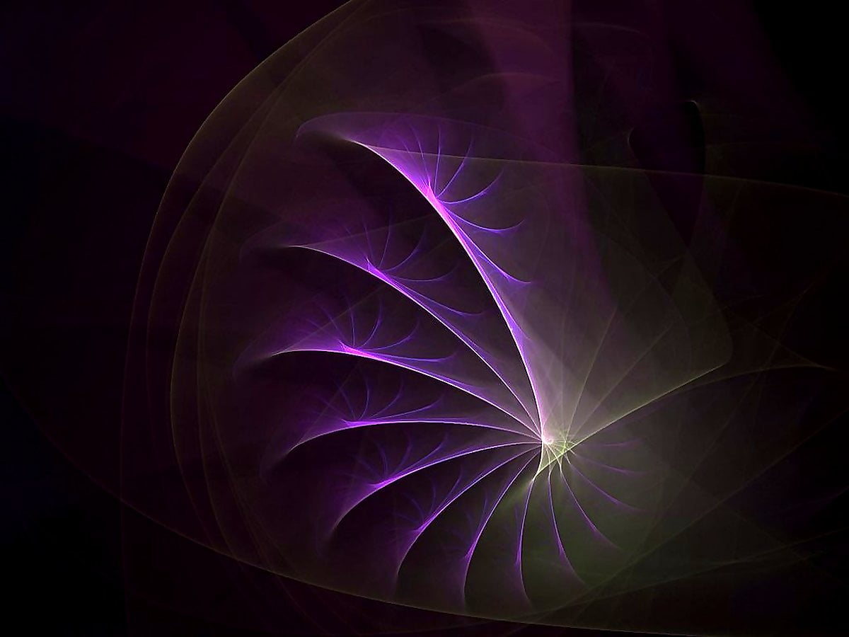 Fractal, purple, violet, blue, abstract - free wallpaper 1024x768