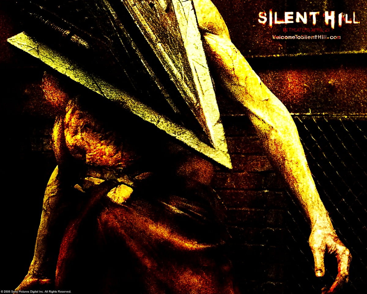 Statue, films, La peinture, affiche, art (scène du film "Silent Hill") / gratuit photo pour fond d'écran