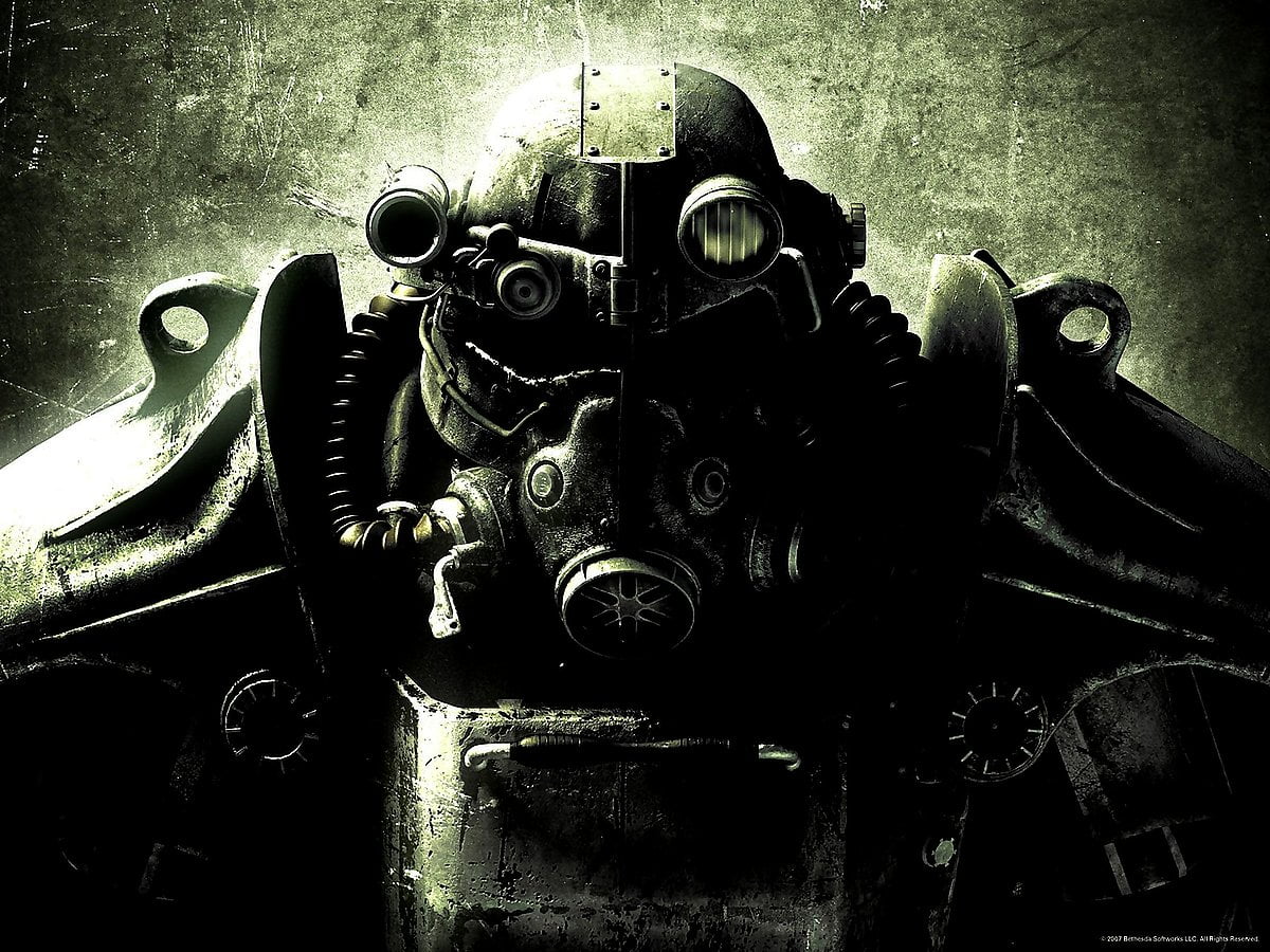 Car engine (scene from video game "Fallout") / free HD background image 1600x1200