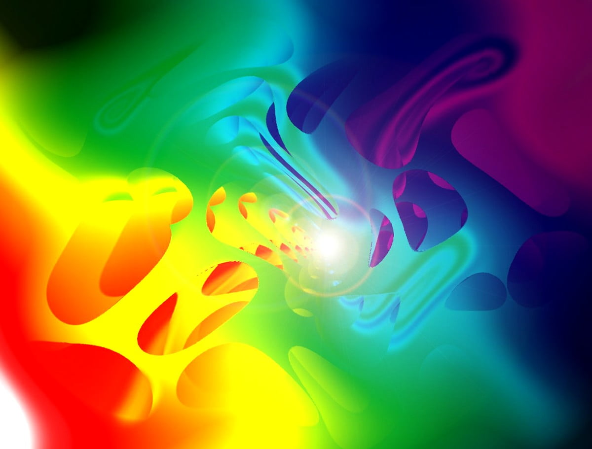 Rainbow colors, blue, red, light, graphic design : free background image