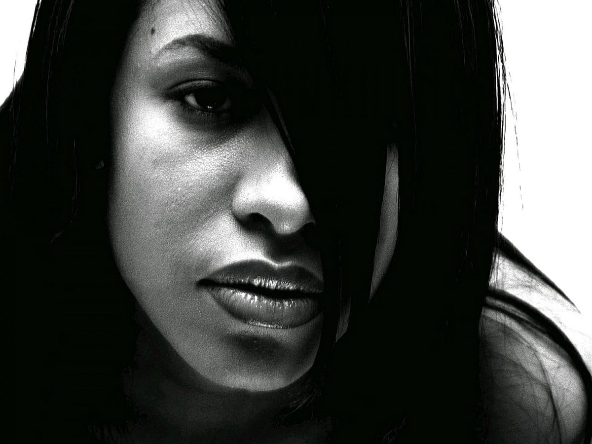 Aaliyah, noirs, blancs, émotions, noir et blanc