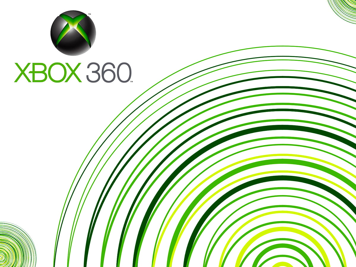 Xbox 360, verts, ligne, cercle, conception : image d'arrière-plan