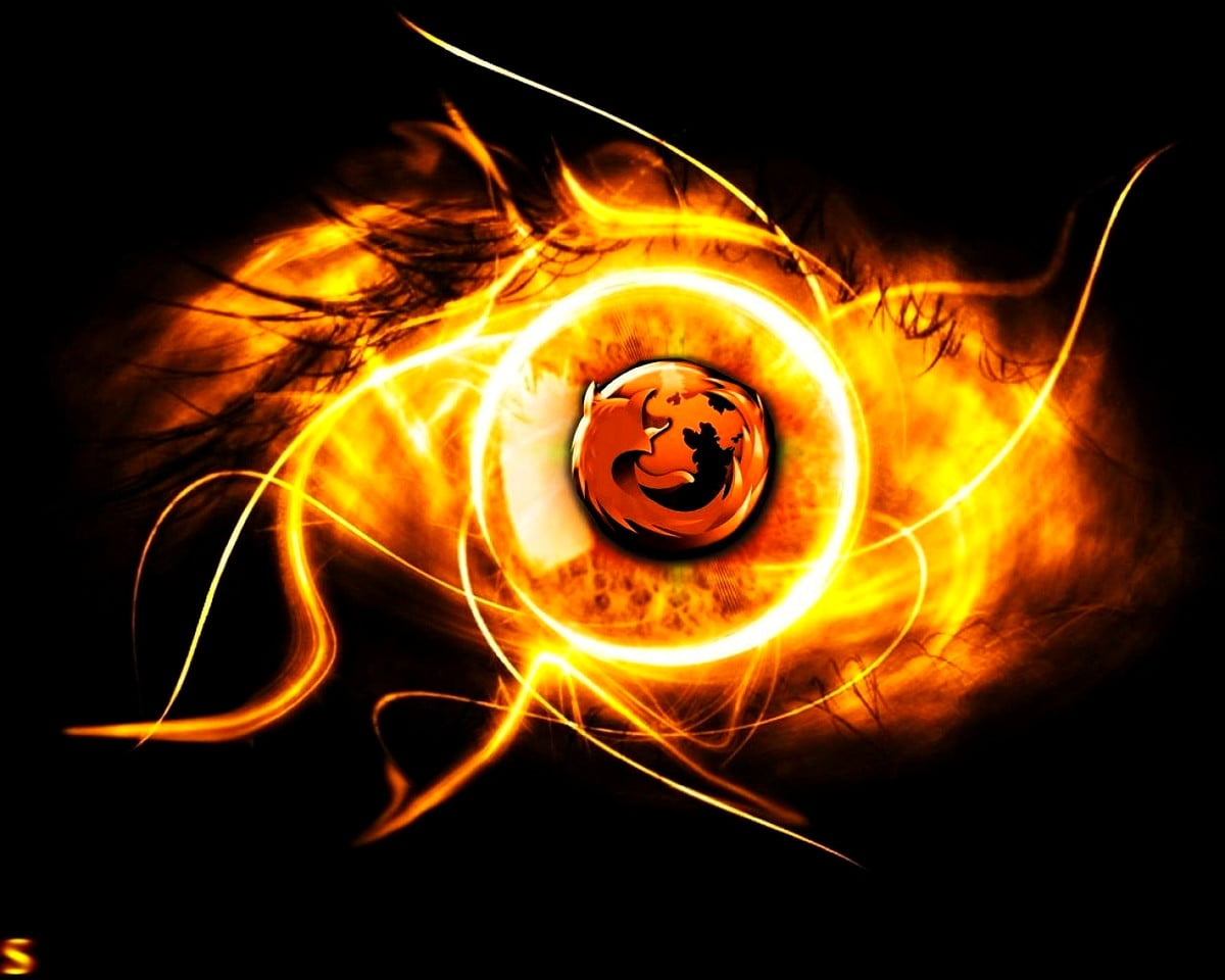Background - Firefox, light, dance, flames, fire