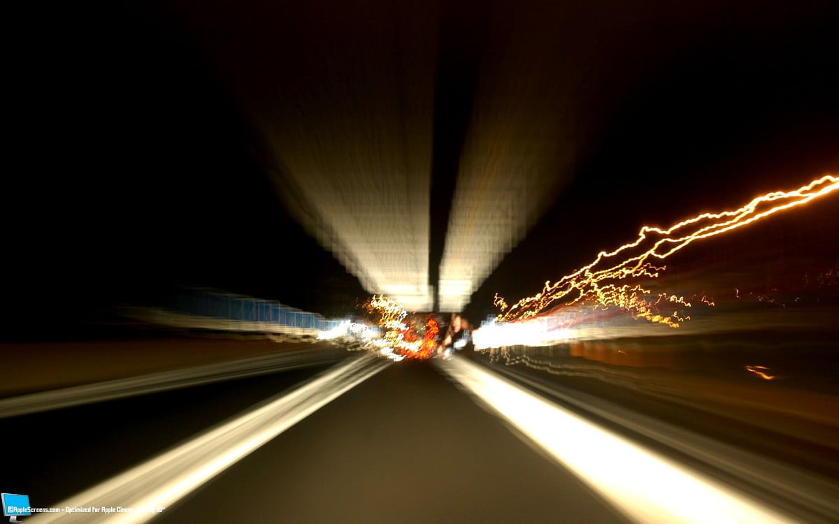 Lumière, nuit, Autoroute, route, tunnel / gratuit image d'arrière-plan