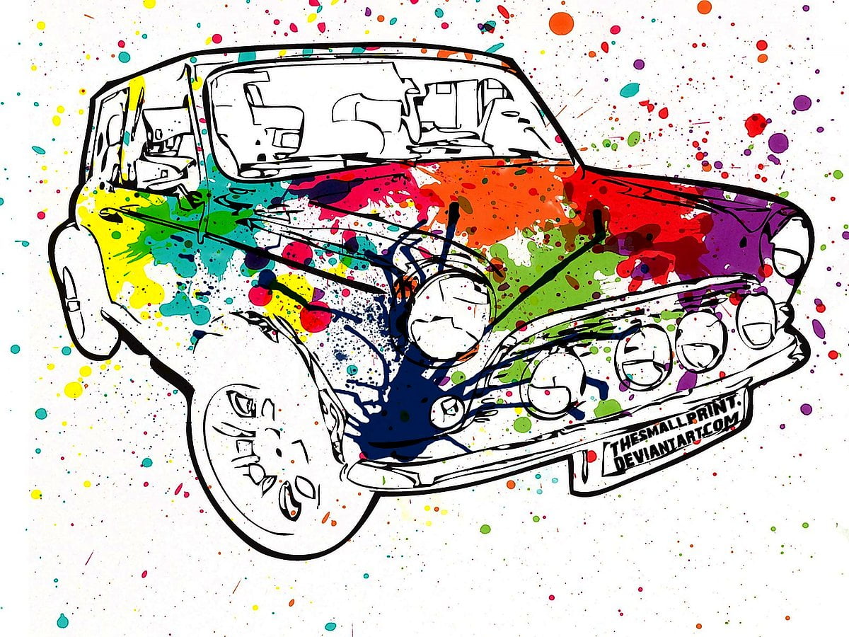 Vector, cars, drawing, cartoons, art / wallpaper 1600x1200