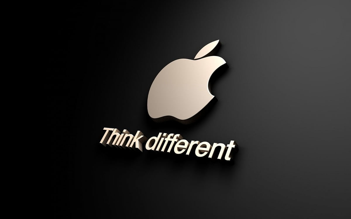 Logo Apple, logo, conception, marque, fruits / image pour fond d'écran 1600x1000
