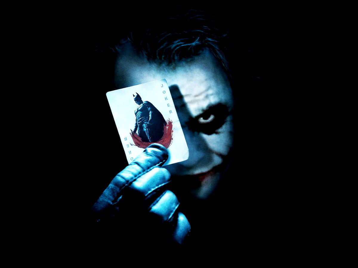 Ténèbres, Super-vilain, art, Joker, dessins animés (scène du film "Batman") / image pour fond d'écran 1600x1200