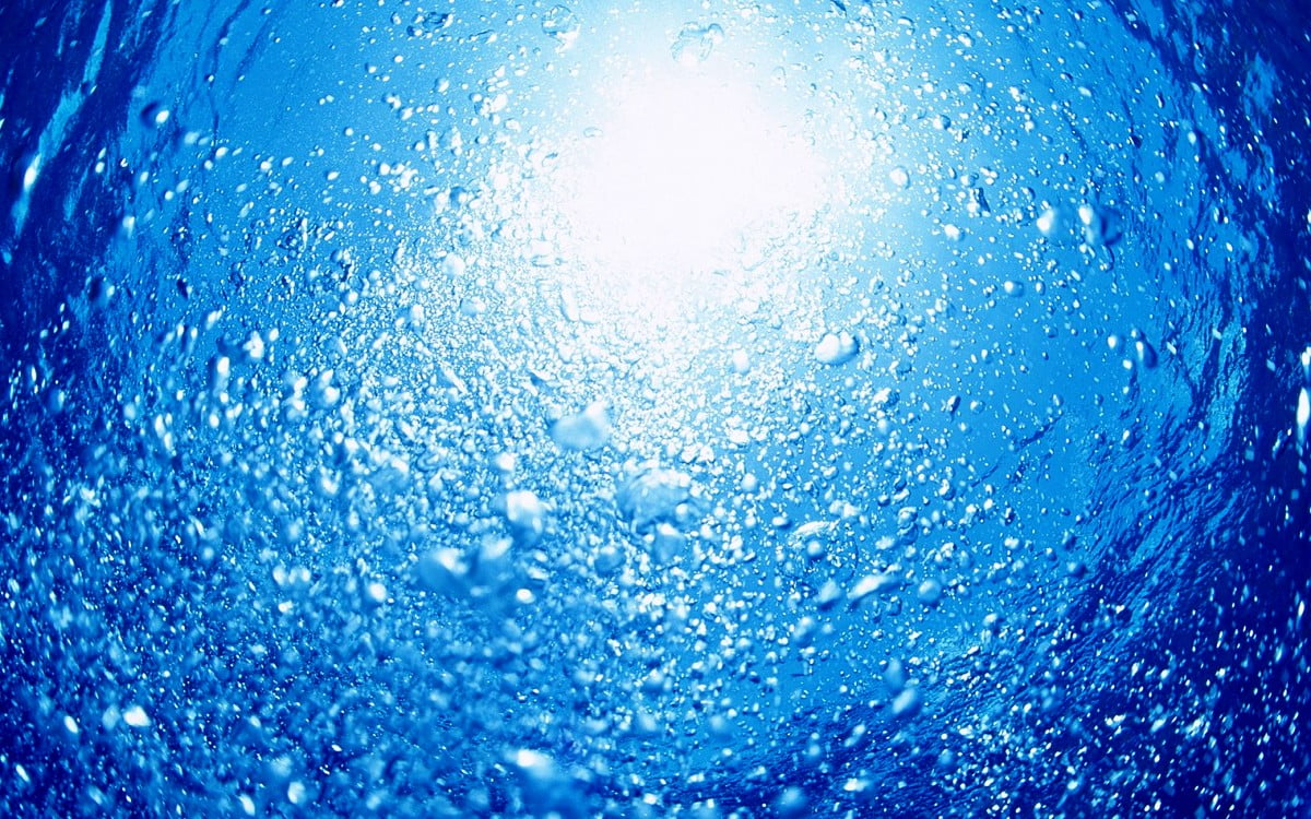 L'eau bleue / photo d'arrière-plan