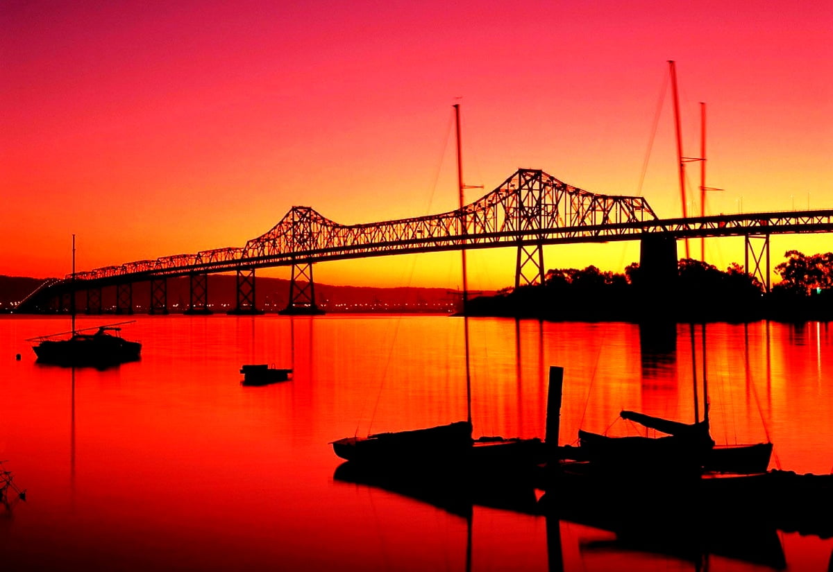 Pont sur la rivière (Treasure Island, San Francisco, Californie, États-Unis d'Amérique) : gratuit fond d'écran 1600x1100