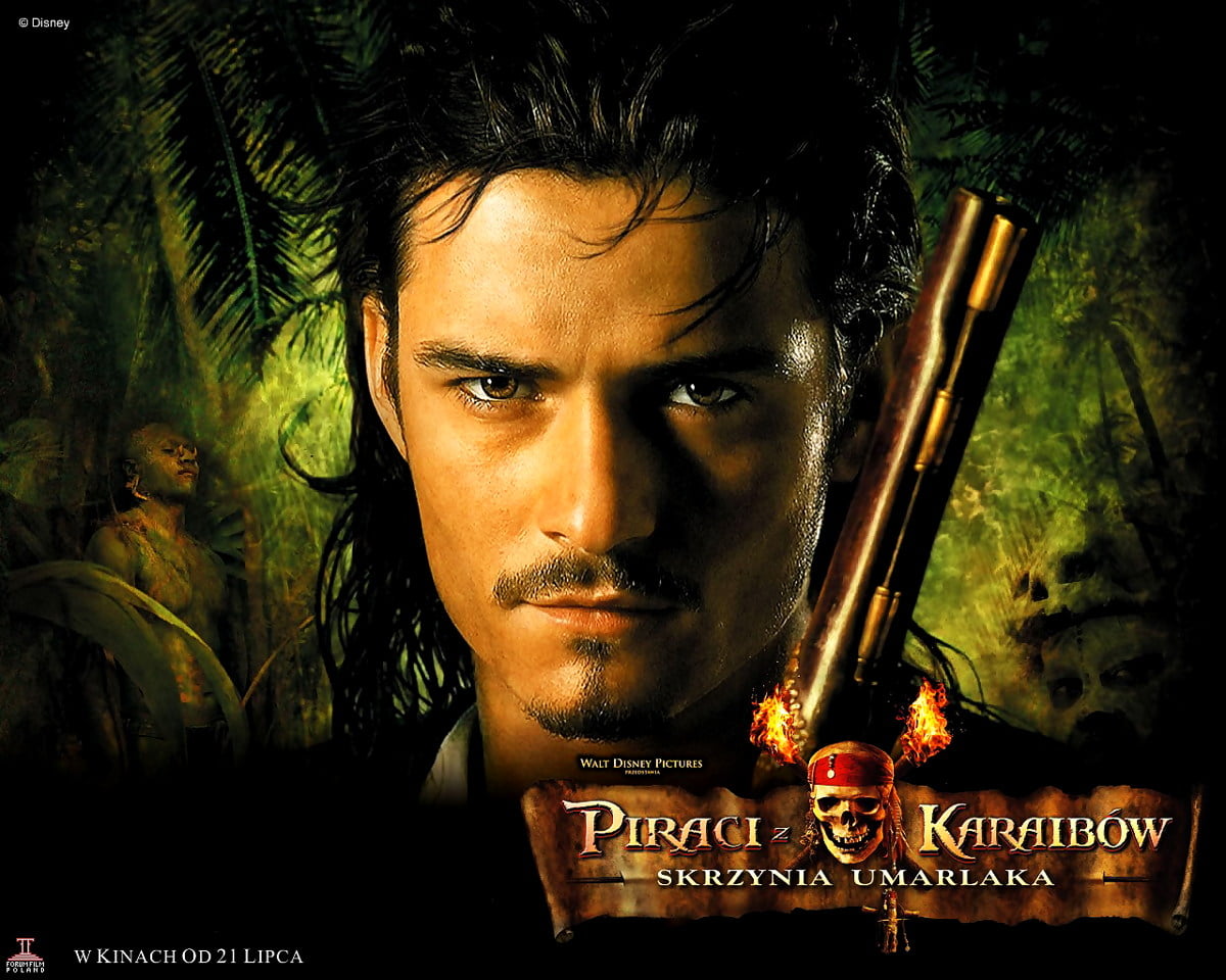 Orlando Bloom (scène du film "Pirates des Caraïbes") - gratuit HD fond d'écran