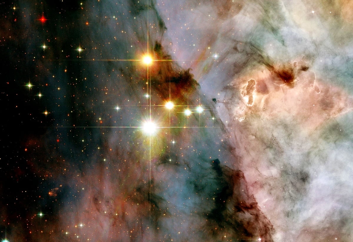 Sous Couche Peinture Stickers Muraux 3D Nébuleuse Orion A.Monamour - 77x200cm - Vinyle Amovible - Décor Spatial Galaxie Autocollant Spatial Chambre - 5
