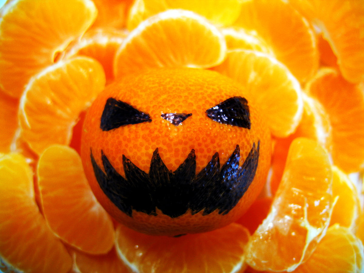 Superbes photos, Mandarinier, oranges, fruits, papiers peints jaunes — fond d'écran (1600x1200)