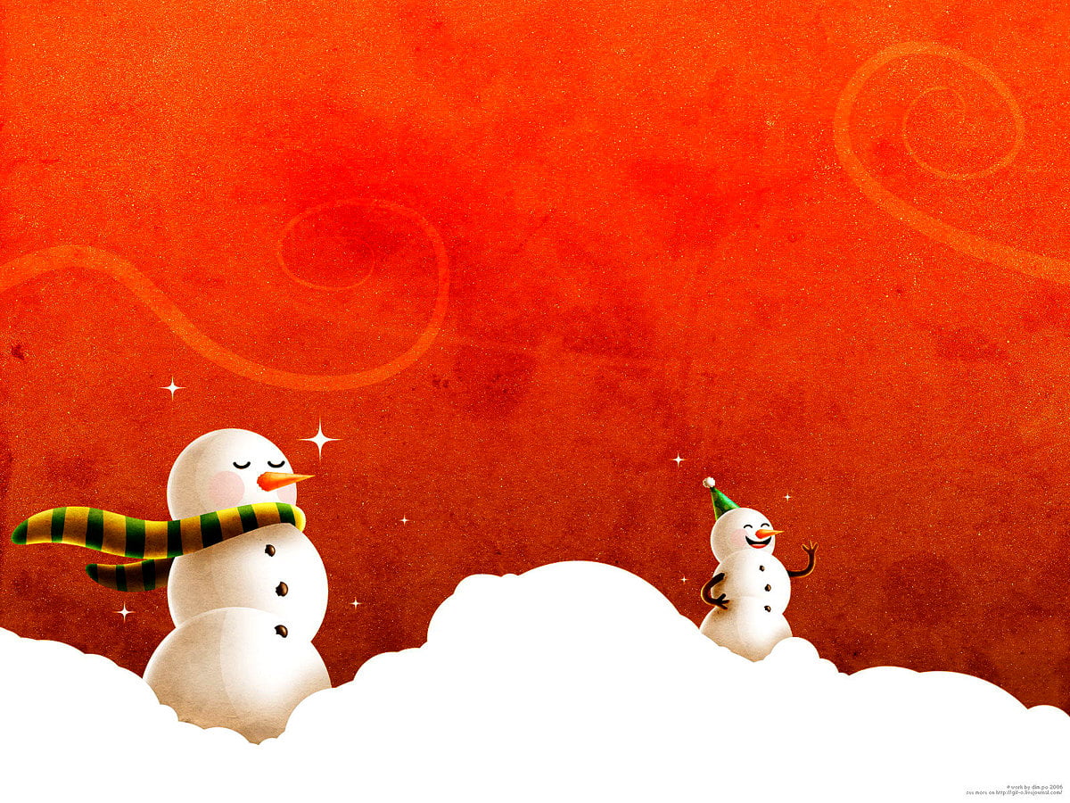HD fond d'écran / pour enfants, dessins animés, bonhomme de neige, jouet, illustration