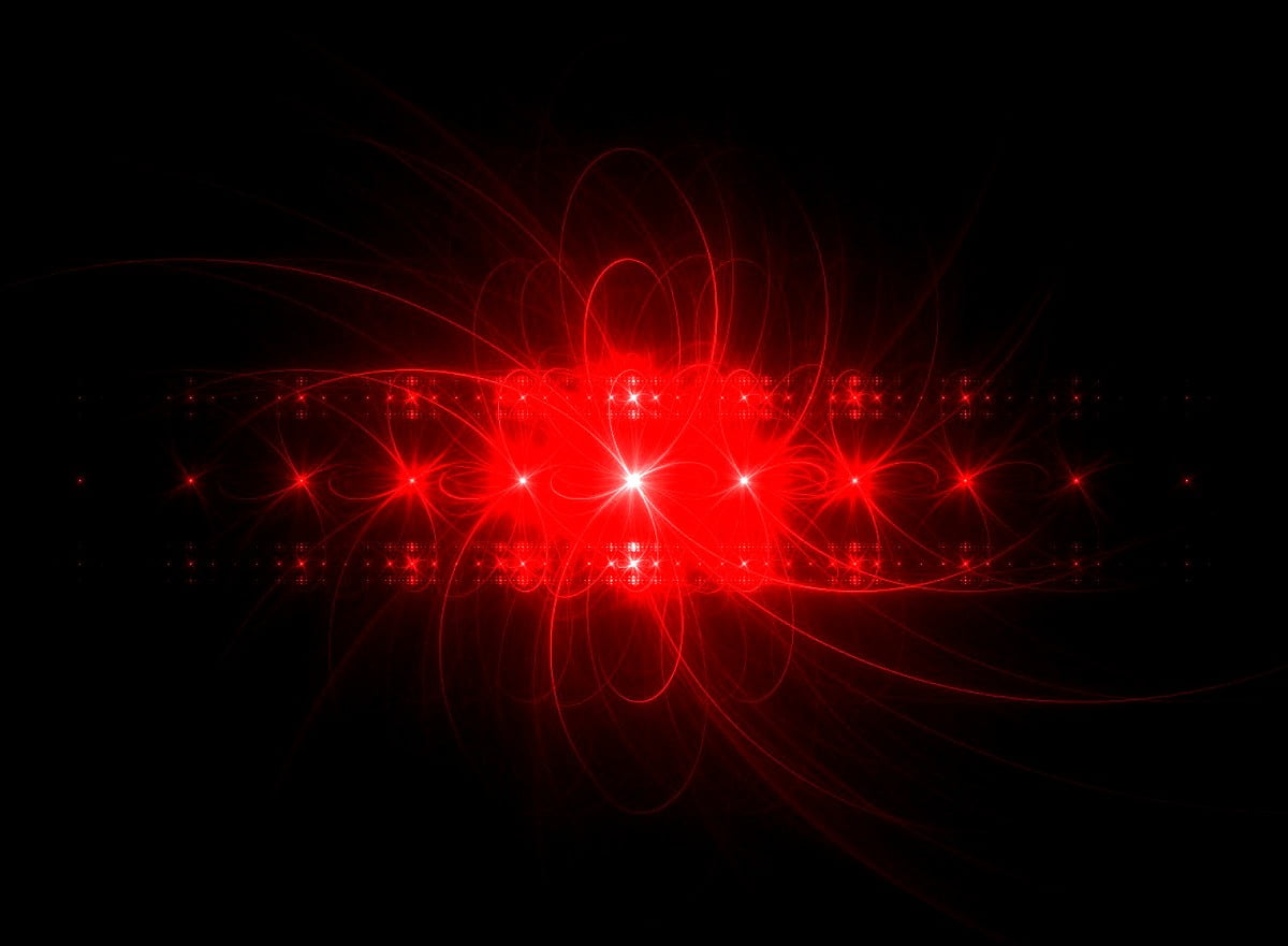 Feu rouge la nuit - image pour fond d'écran (1600x1175)
