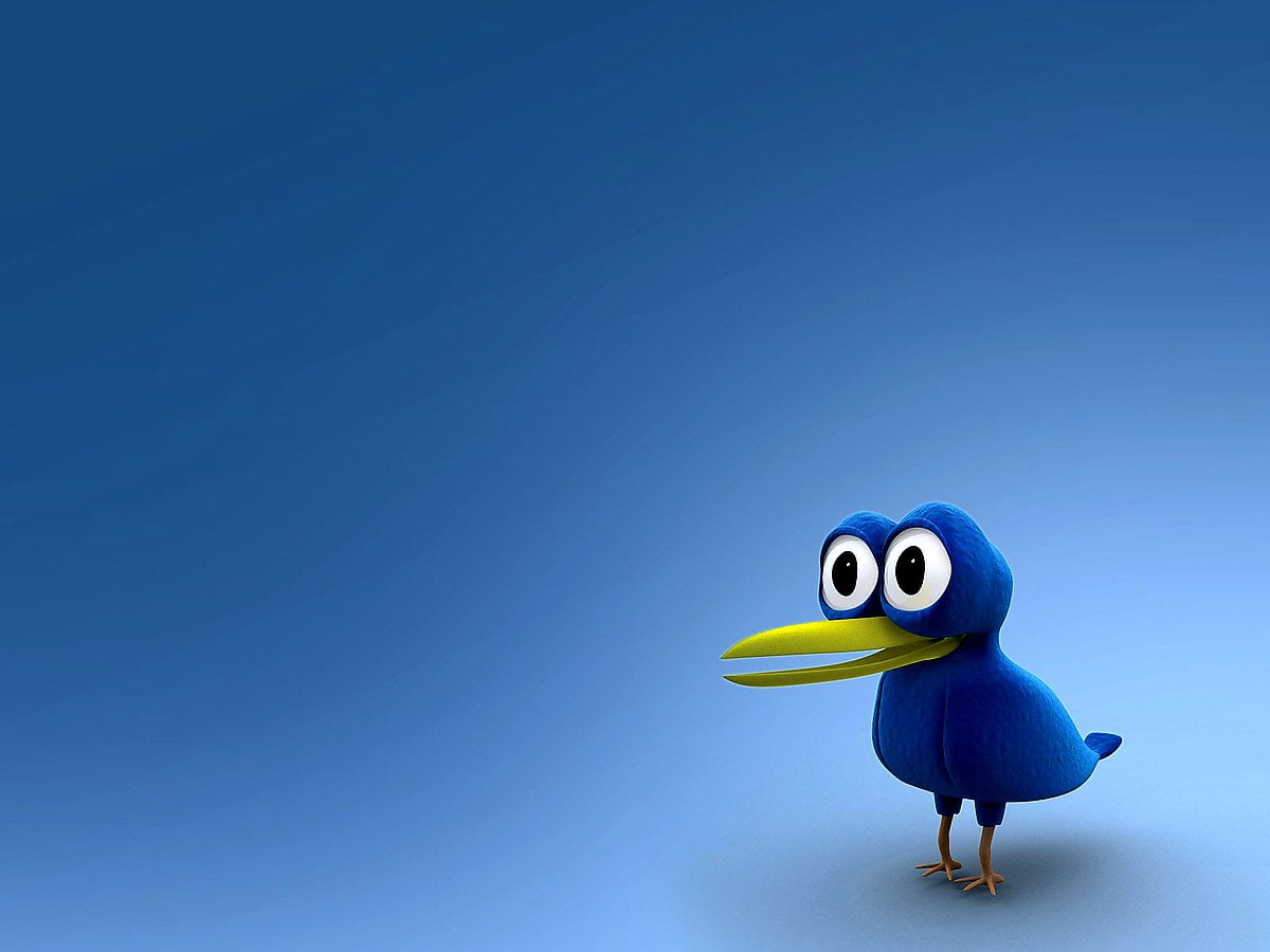 3D, 3D clipart, cartoons, blue, bird - HD background