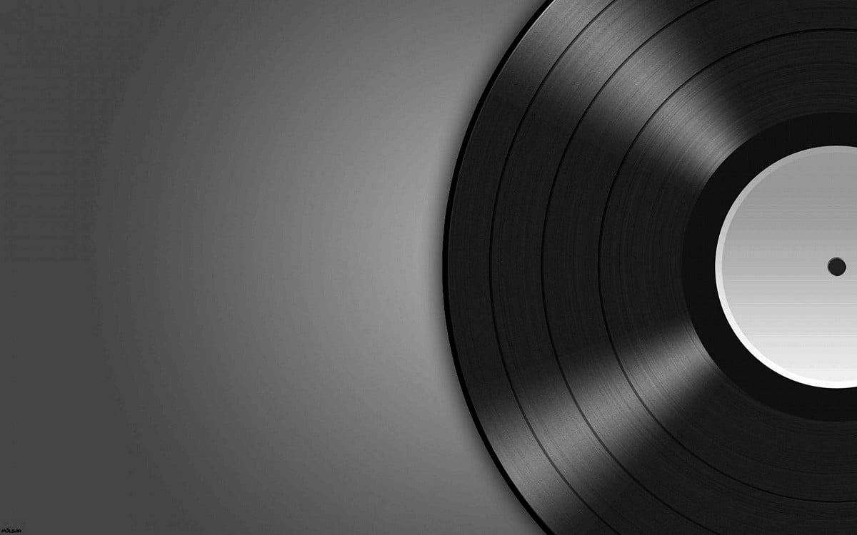 Music, black, abstract, monochrome, circle / wallpaper (1600x1000)