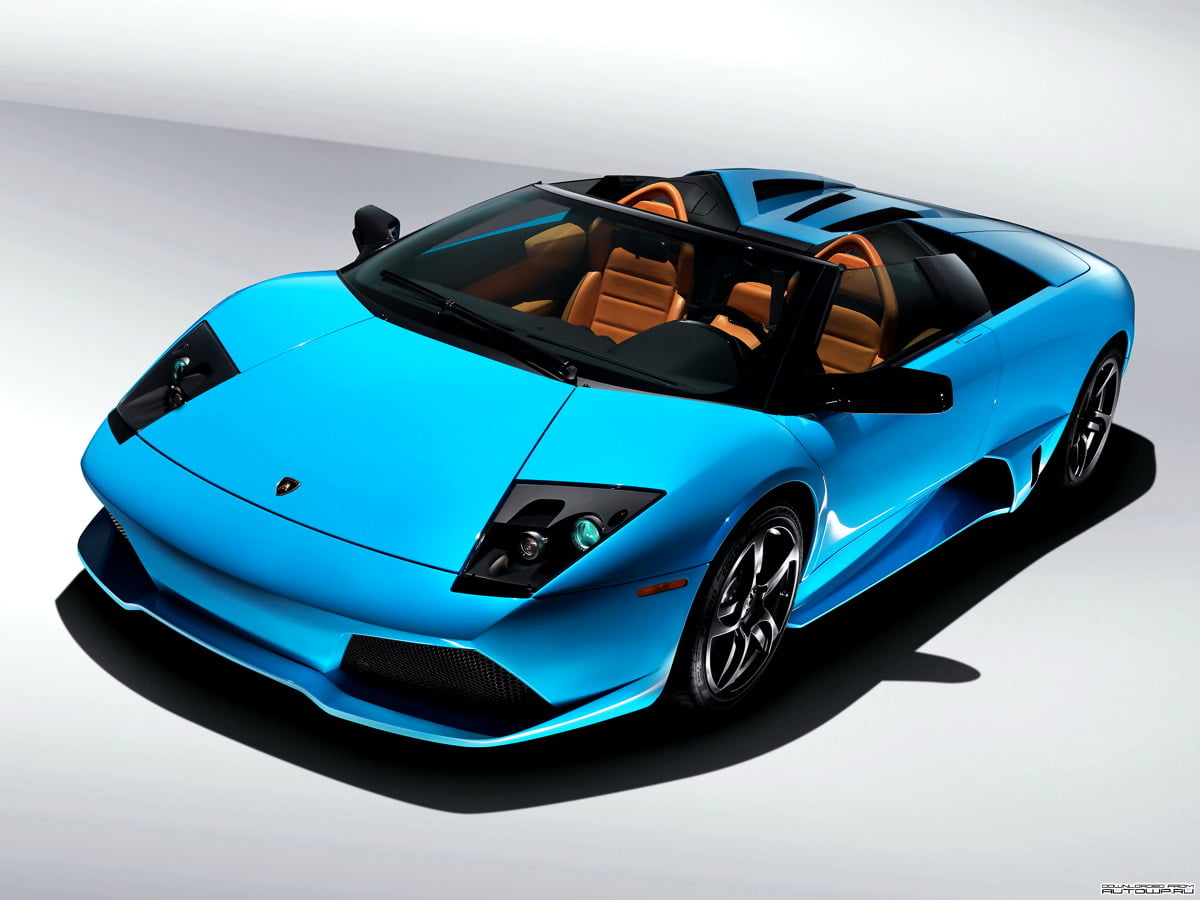 Blue Lamborghini - backgrounds 2048x1536