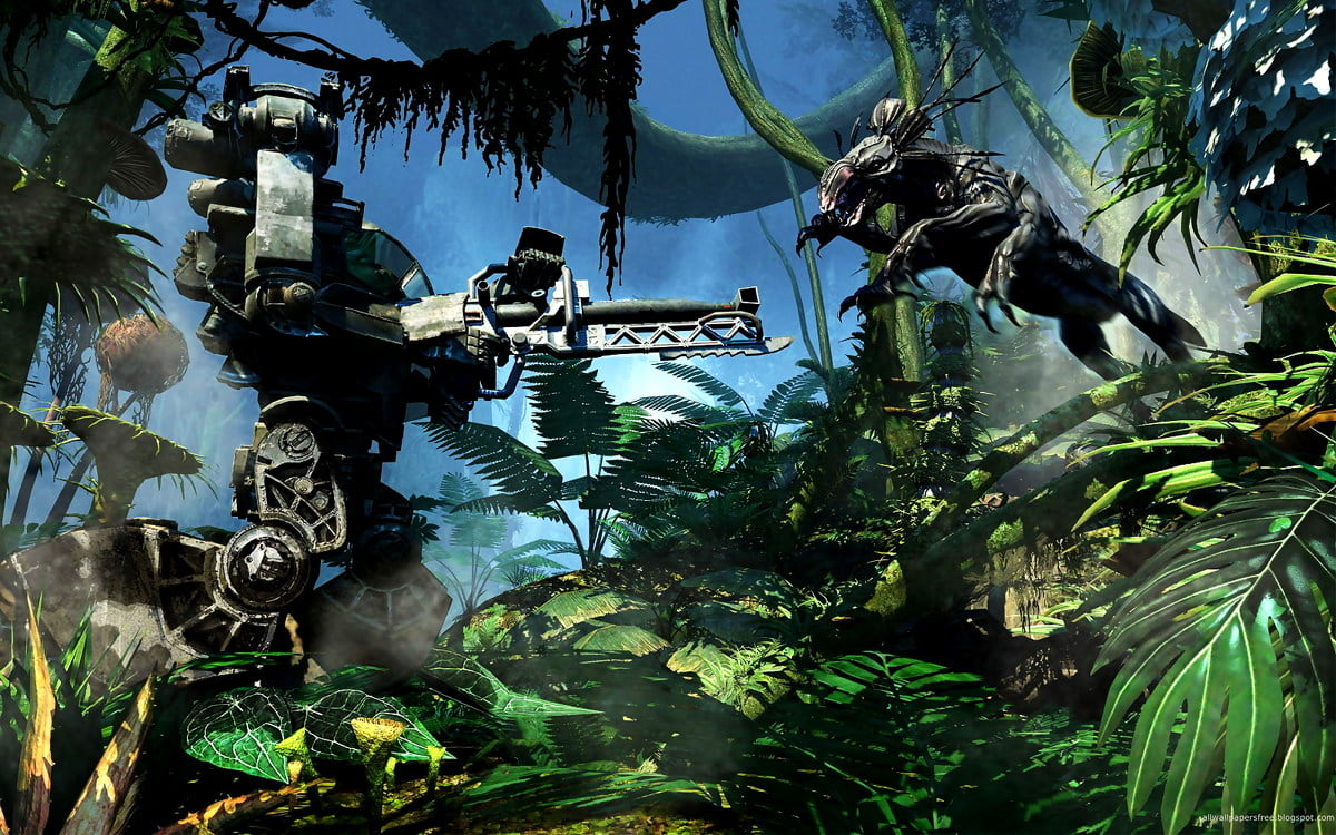 HD fond d'écran / jeu pc, jeu vidéo de stratégie, Jeux, jungle, arme (scène du film "Avatar")