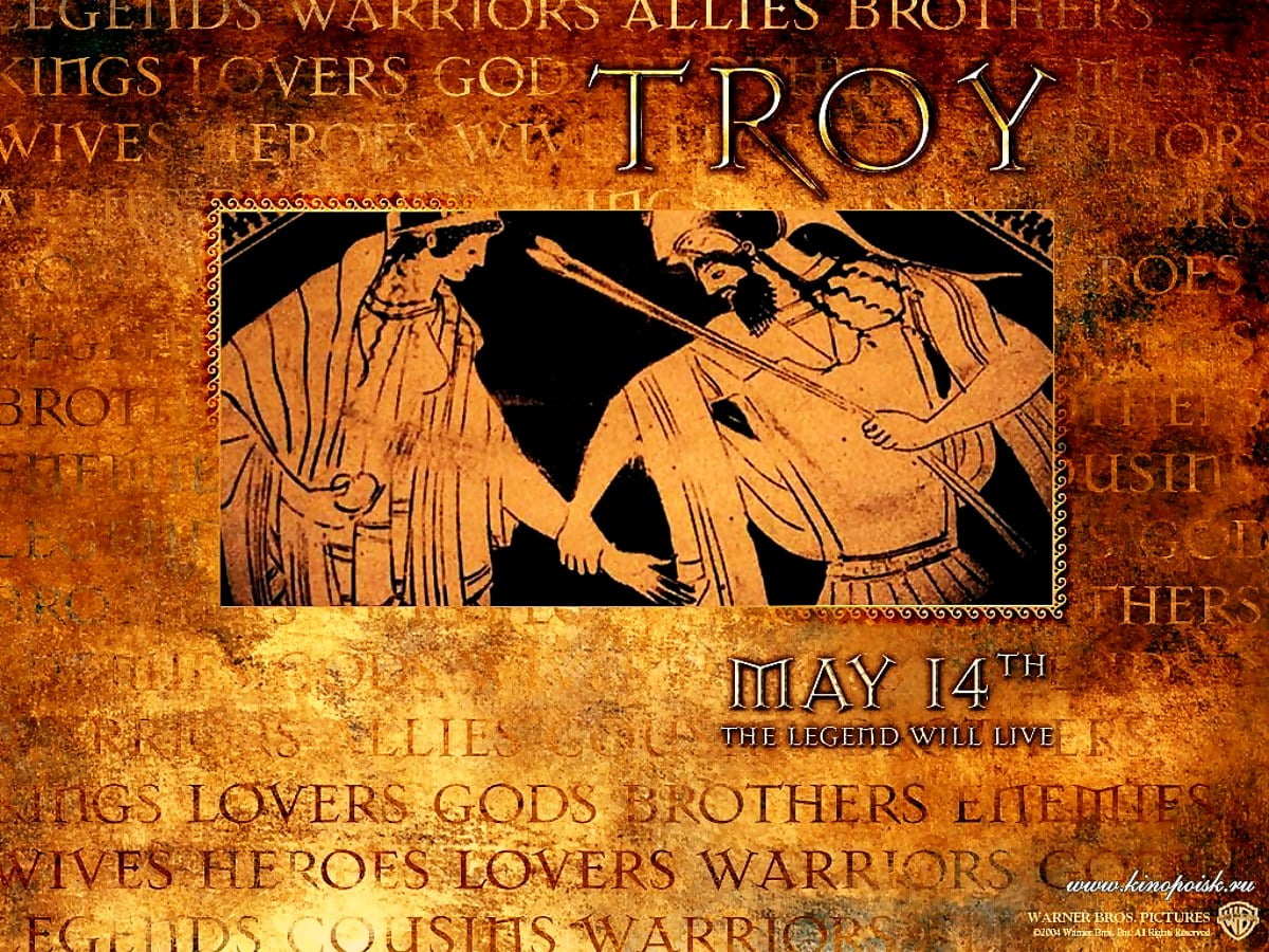 1024x768 wallpaper - history, art, grave (scene from film "Troy")