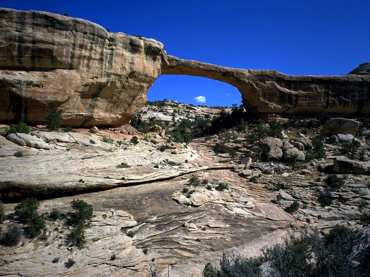 Rochers, montagnes, nature, Arc (Natural Bridges National Monument, Utah, États-Unis d'Amérique) : image pour fond d'écran